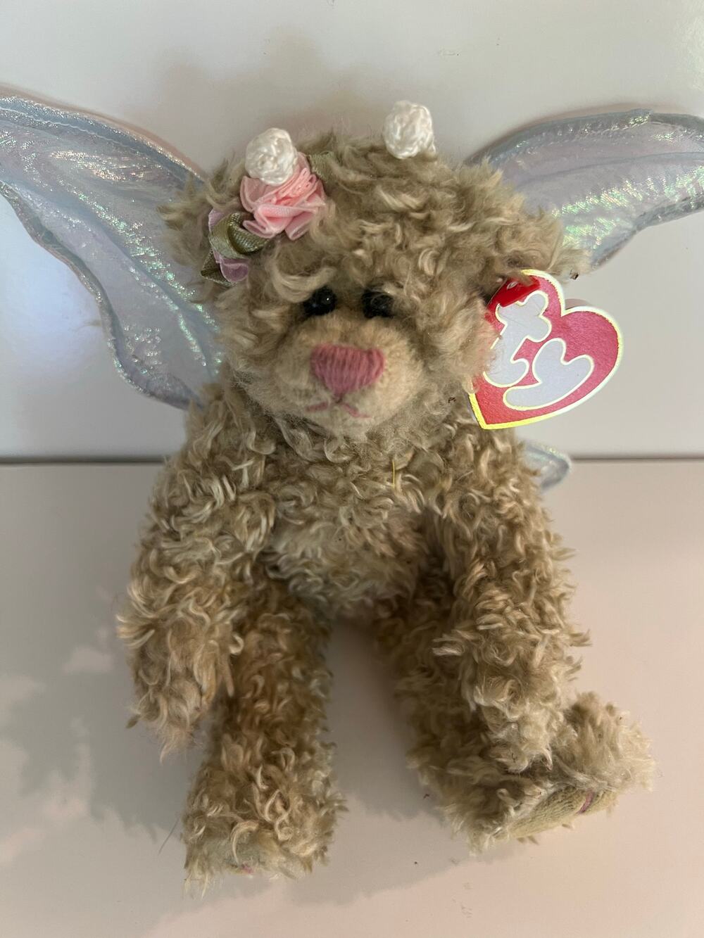 Ty Beanie Baby 1993 Rafaella the Bear Angel Beanbag Plush Toy Collectible JL